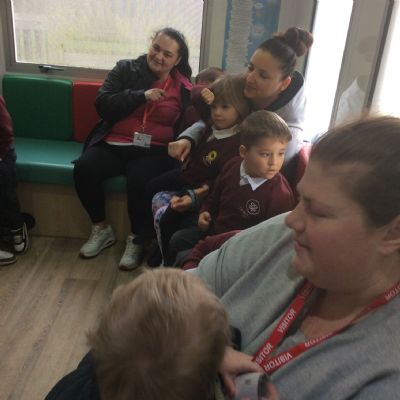 The Little Library Van visits Co-op Academy Glebe