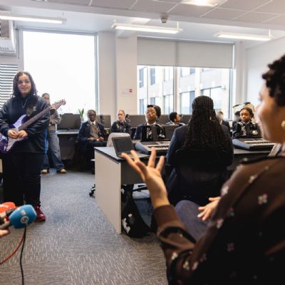 Sony Music and Nectar Woode inspire students at Co-op Academy Belle Vue photos
